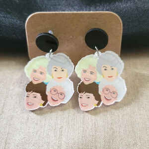 The Golden Girls acrylic post earrings